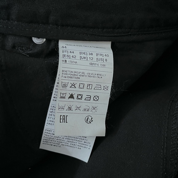 NWT - United Colors of Benetton Women’s Straight Fit Jeans - US Size 8 - Picture 8 of 9